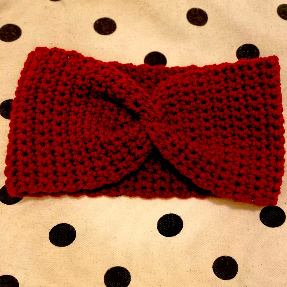 Crochet ear warmer headband